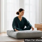 Home 20 정신건강 증진을 위한 디지털 헬스케어 도구 - **Prompt:** A serene, gender-neutral individual, appearing to be in their late 20s to early 40s, sit...