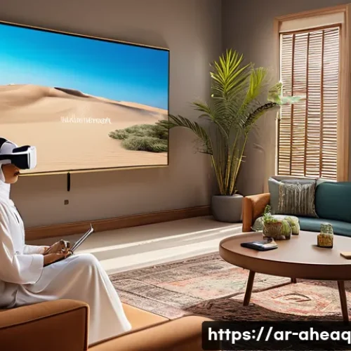 Home 30 정신건강 증진을 위한 최신 연구 동향 - A modern therapy room set in a Middle Eastern style, featuring a young Arab woman wearing modest pro...