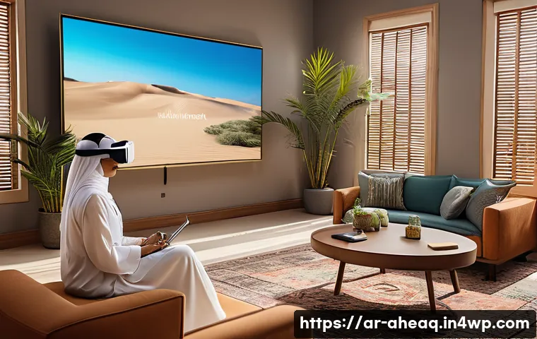 정신건강 증진을 위한 최신 연구 동향 - A modern therapy room set in a Middle Eastern style, featuring a young Arab woman wearing modest pro...